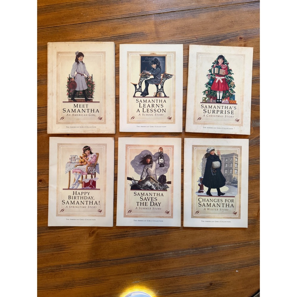 American Girl Samantha Book Set 1-6 Pleasant Company 1st Edition 1986 No Numbers